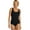 Black, variant on Sporti HydroLast Chlorine Resistant One Piece Swimsuit, High Cut, Removable Cup (Women’s)