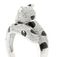 thumbnail image 2 of 925 Sterling Silver 1.92ctw White Natural Zircon & Black Spinel Ring, 2 of 5