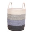 thumbnail image 2 of Cesta para juguetes con asa, cesta tejida para almacenamiento, decorativa, suave, para mantas, ropa sucia, para sala de juegos, baño y decoración. 4 colores, 2 of 9