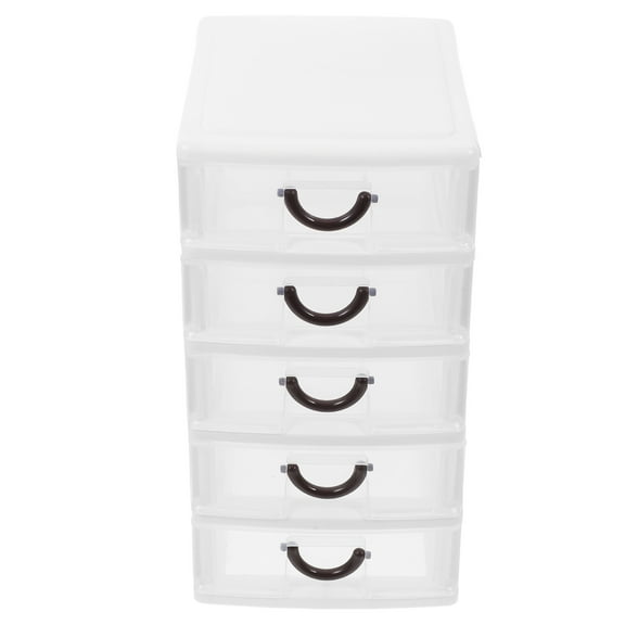 Masteelf Desktop Storage Organizer 5 Drawer Stackable Storage Bins Mini Container Case For Desk Makeup Jewelry Kitchen Bedroom Bathroom Office Gadgets