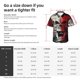 thumbnail image 5 of Balery Red And White Screaming Demon Skull Camisas hawaianas de manga corta para hombre, camisas playeras de corte holgado, camisas de vacaciones con botones,X-Large, 5 of 7