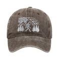thumbnail image 1 of Gorra divertida ajustable lavada y bordada para hombre y mujer, gorra de béisbol bordada, color negro, talla única, 1 of 4