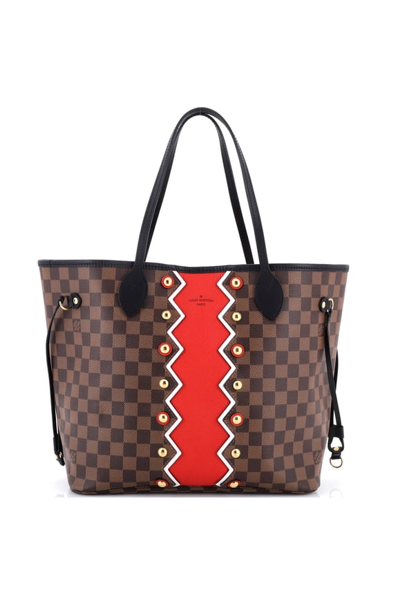 Pre-Owned Neverfull NM Tote Limited Edition Damier Karakoram MM By Rebag