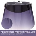 thumbnail image 3 of Casquette de Protection Grise avec Couvre-Visage Transparent pour Usage Extérieur en Nylon PC Taille Unique, 3 of 8
