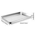 thumbnail image 3 of Food Storage 1 Piece Baking Tray Stainless Steel Oven Tray Large Cookie Tray For Baking Cooking Easy To Clean Dishwasher, 3 of 7