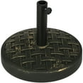 thumbnail image 1 of Outsunny Base de Parasol de 40 Lb avec Effet Rotin, Support de Parasol, Bronze, 1 of 10