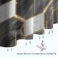 thumbnail image 6 of Gray White Gold Marble Pattern Shower Curtain 84"x72" ,Bathroom Decorative Shower Curtains Set with 12 Hooks,Modern Waterproof Washable Shower Curtain, 6 of 6