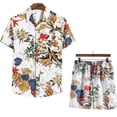 thumbnail image 1 of Men's T-shirts Mens Crewneck Graphic Print Tee Shirt and Shorts Slim Fit Tshirts Short Sleeve T Shirt Workout Casual Beach Vacation Summer Tees Shirts for Men Man Teen Boys, 1 of 2
