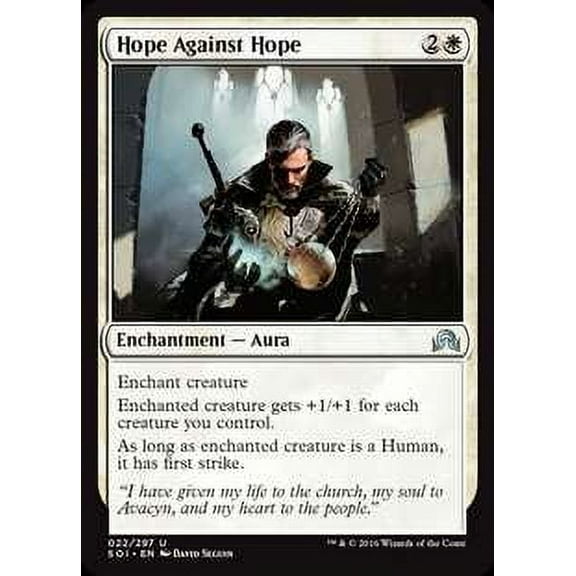 MtG Shadows Over Innistrad Uncommon Hope Against Hope (Foil) #22