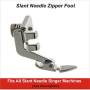 Singer Compatible Metal Slant Needle Zipper Foot 161166 Fits All Singer Slant Needle Machines