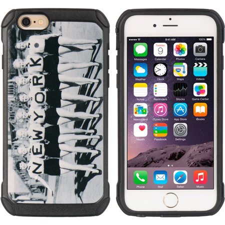 Insten Cityscape Series Black TPU + PC Hybrid Protective Case Uptown Girl Nyc For Apple iPhone 6 /