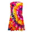 thumbnail image 6 of Sakmal Plus Size Summer Dresses Mini V-Neck with Pocket Pleated Sleeveless Tie Dye Sundress, 6 of 6