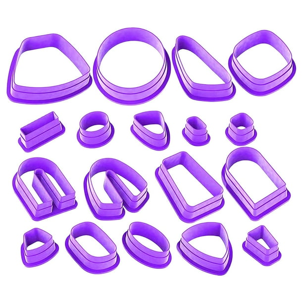 Cortador de arcilla polimérica de 124 piezas para aretes con pendiente 20x11x2.5cm