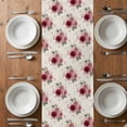 thumbnail image 4 of Table Runner 70 Inches Long for Kitchen Dining, Pink Spring Floral Dresser Scarf Farmhouse, Dining Table Decorations for Wedding/Parties, Farmhouse Flowers Modern Art 13 x 70 In, 4 of 8