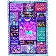 thumbnail image 4 of 9 Year Old Girl Birthday Gift Ideas Throw Blanket, 9th Birthday Gifts for Girls, Happy 9th Birthday Decorations, Best Birthday Gifts for 9 Year Old Girls Daughter Bestie Sister 50" x 60", 4 of 5