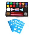 thumbnail image 3 of Pintura corporal, pintacaritas plantillas fiestas,pinturas faciales paleta pinceles suministros adultos seguro,Suministros profesionales de pintura facial Maquillaje elegante, fiesta Yuyangstore Pintura corporal, 3 of 8