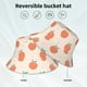 thumbnail image 2 of Fotbe Orange Peach Sombrero Tipo Pescador con Estampado – Sombrero de Sol de Algodón de Moda para Playa, Golf, Pesca, 2 of 6
