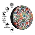 thumbnail image 4 of Susaid Cute Nautical Print Water Proof Spare Tire Cover Wheel Tire Dust-proof Cover Fit Trailer, RV, SUV and Many Vehicle-17 inch, 4 of 6