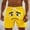 *3-Yellow, variant on VBVC No Boundarie Men's and Men's Plus Smiling face Swim Trunks,Drawstring Beach Shorts with Pockets,Purple,S-5XL
