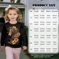 thumbnail image 7 of Uorisanigo Toddler Girl Ruffled Shoulder Sweatshirt 3-4T Long Sleeve Western Horse Sunflower Pullover Sweater Tops, Crewneck Sweatshirts Shirts for Daily Wear & School, 7 of 7