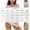 White, variant on Fancifize Womens Long Sleeve Crochet Tops Hollow Out Crew Neck Shirts Casual Breathable Vacation Clothes Summer Beach Outfits