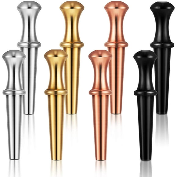 GHSDFBB 8 Pieces Metal Cribbage Pegs Cribbage Board Pegs Fit 1/8 Holes Cribbage Pegs with a Tapered Design for Cribbage with 4 Colors