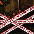 thumbnail image 6 of RoamHome Halloween Caution Tape with Bloody Handprints Do Not Enter Warning Barrier Ribbon 19.69ft Horror Party Decoration Indoor Outdoor Safety Barricade Tape, 6 of 6
