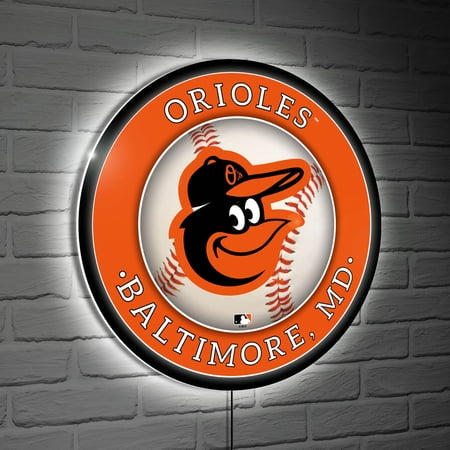 Baltimore Orioles LED XL Round Wall D-cor