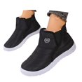 thumbnail image 3 of Womens Mens Snow Boots Winter Warm Lined Anti- Ankle Booties Cozy Feet Wide Toe Shoes Indoor and Outdoor Fuzzy House Slippers, 3 of 7