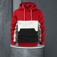 thumbnail image 2 of MITCOWBOYS Chandails à Capuchon pour Hommes Chandail à Capuchon Chaud Mode Chandail à Capuchon Assorti Sweat à Capuche Graphique pour Hommes L (Liquidation) Rouge, 2 of 3