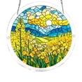 thumbnail image 3 of Honmine Acrylic Puzzle Suncatcher Window Hanging, 83 Pieces 7.4 Inch Stained Glass Puzzle, Garden Decoration For Women Men Mom Birthday Gift, Home Decor, 3 of 8
