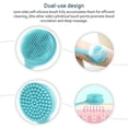 thumbnail image 5 of Back Scrubber Scrub Long Handle Shower Body Bath Brush Silicone Massage Brush, 5 of 11