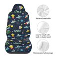 thumbnail image 5 of Sikiie Funny Spaceships Car Seat Protector 2 Pack Car Seat Cushion Mat, Car Seat Covers for SUV, Truck, Van, 5 of 7