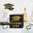 thumbnail image 2 of Graduation Card Box Holder, Congrats Grad Foldable Cardboard Decorations Box for Graduation Party Decoration and Grad Parties (Black), 2 of 10