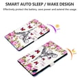 thumbnail image 3 of Allytech Lenovo Tab M10 HD 10.1 Case 2nd Gen TB-X306X TB-X306F, PU Leather Slim Fit Auto Sleep Wake Protection Flip Kickstand Case Cover for Lenovo Tab M10 HD 2nd Gen 2020 Released, Butterfly Tower, 3 of 6