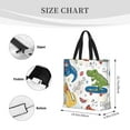 thumbnail image 4 of Naloa Dinosaur Tote Bag for Women, Foldable Tote Bag With Zipper, Large Shoulder Bag, Top Handle Handbag for Travel, Work, Shopping, 4 of 9