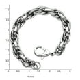 thumbnail image 3 of Stainless Steel Polished Oval Link Bracelet, 8.5, 3 of 7