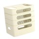 thumbnail image 2 of Estante de enrutador Organizador de escritorio de oficina Estantes Estante de almacenamiento Organizador de enrutador Caja de gestión de cables de Beige 4 Niveles Sunnimix Estante del enrutador, 2 of 8