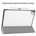 thumbnail image 5 of Case for iPad Pro 11 2024, Folio Tri-fold Stand Smart PU Leather / Hard Back Cover with Auto Wake/Sleep Magnetic Ligthweight Slim Fit Drop Protective for iPad Pro 11 2024, White, 5 of 8