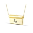 thumbnail image 2 of JewelersClub What's Your Sign? 14K Gold Over Silver Leo Engraved Zodiac Nameplate Necklace, 2 of 4