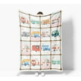 thumbnail image 4 of Flamingo Throw Blankets, Just A Girl Who Loves Flamingos Cozy Warm Bed Couch Blanket, Pink Girls White Fleece Flannel Throws to Decorate The Room and Bedroom, 4 of 5