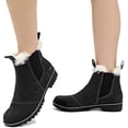 thumbnail image 7 of JBU by Jambu Women's Eagle-Water Resistant Chelsea Boot, Black/Fur, 6.5, 7 of 7