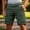 Green, variant on WIZUTIZ Men's Solid Color Multi-Pocket Cargo Shorts Cropped Loose Fit Breathable Lightweight Summer Outdoor Casual Everyday Work Shorts