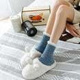 thumbnail image 5 of Womens Fuzzy Fluffy Cozy Warm Super Soft Slipper Socks Microfiber 3-8 Pairs Home Socks For Christmas, 5 of 6