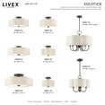 thumbnail image 4 of Livex Lighting - Solstice - 7 Light Chandelier in French Country Style - 24, 4 of 14