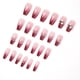 thumbnail image 5 of Presione sobre las uñas Uñas postizas de ataúd mediano con diseños de diamantes de imitación de flores Brillante Completo, 5 of 5