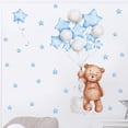 thumbnail image 1 of Pegatinas de pared para decoración de habitaciones para niños, color azul, calcomanías de pared de dibujos animados, carteles artísticos de pared para bricolaje, calcomanías artísticas para despegar y pegar para niños y decoración de jardín de infantes JM, 1 of 4