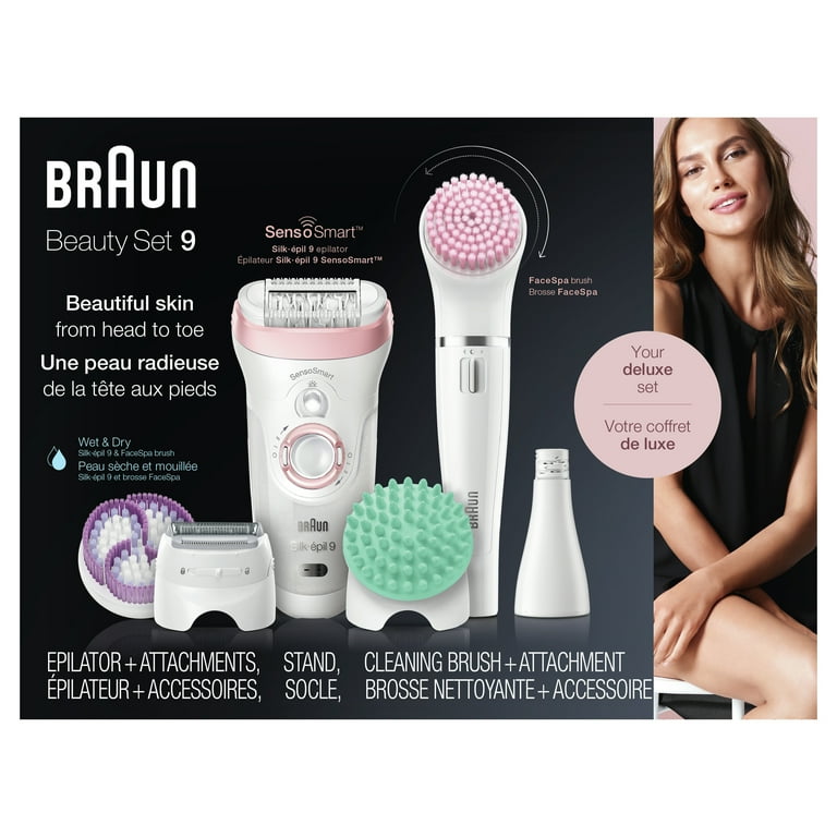 Braun Silk-Epil Beauty Set 9 9-985 Deluxe 7-in-1 Cordless