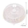 thumbnail image 3 of Plate Cover Splatter Lid For Microwave With Steam Vent Bowl Food Dome Plastic, 3 of 7
