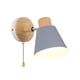 thumbnail image 5 of Aplique de pared moderno y sencillo, aplique de pared decorativo con interruptor de cadena ajustable Gris, 5 of 9